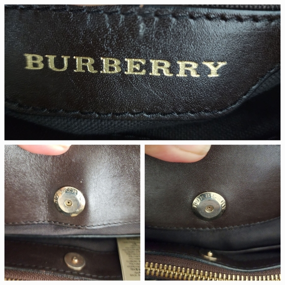 BURBERRY Haymarket Check Hepburn Tote Bag - Picture 15 of 16